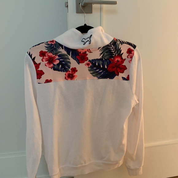 Pink Quarter Zip Sweatshirt - Picture 2 of 2